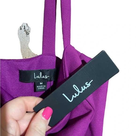 NWT Lulus Soiree Style Purple Sleeveless Bustier Bodycon Midi Dress Size‎ Medium - Picture 10 of 10